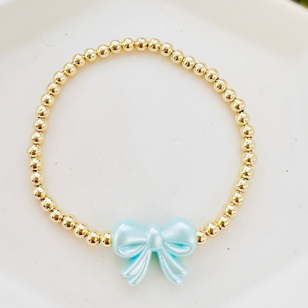 Coquette Baby Blue Bow Knot Bracelet 💙